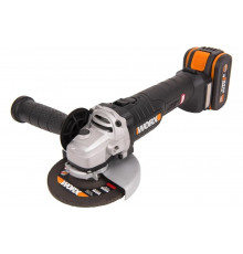 Угловая бесщеточная аккумуляторная шлифмашина WORX 125 мм, 20 В, бесщеточная, 4Ач х1, ЗУ 2А WX812