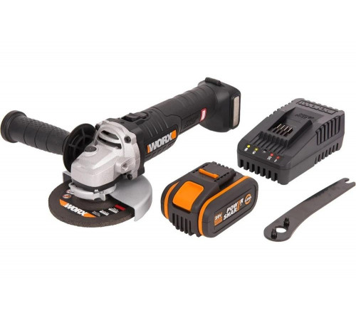 Бесщеточная аккумуляторная болгарка (ушм) WORX WX812