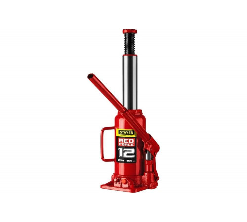 STAYER 12 т, 230-465 мм, домкрат бутылочный гидравлический RED FORCE 43160-12_z01 Professional STAYER 12 т, 230-465 мм, домкрат бутылочный гидравлический RED FORCE 43160-12_z01 Professional