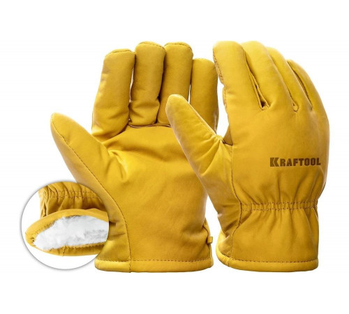 Утеплённые кожаные перчатки KRAFTOOL Extrem Winter XL 1137-XL Утеплённые кожаные перчатки KRAFTOOL Extrem Winter XL 1137-XL