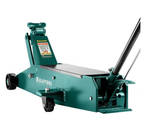 KRAFTOOL 10т, 160-560 мм, домкрат подкатной гидравлический, удлиненный High-Lift 43455-10 KRAFTOOL 10т, 160-560 мм, домкрат подкатной гидравлический, удлиненный High-Lift 43455-10