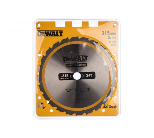 Пильный диск CONSTRUCT (315х30 мм; 24 ATB) DEWALT DT1961
