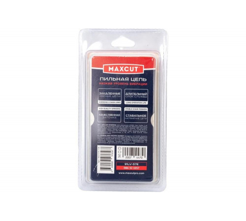 Цепь (91LV-57E; 3/8; 1,3; 57 звеньев; блистер) MAXCUT 086321057