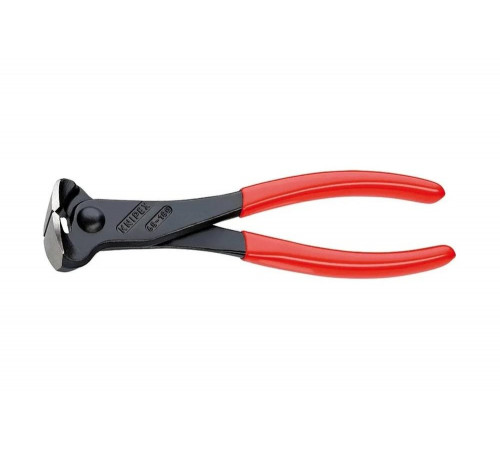 Торцевые кусачки Knipex 180 мм, фосфатированные, обливные ручки KN-6801180EAN Торцевые кусачки Knipex 180 мм, фосфатированные, обливные ручки KN-6801180EAN