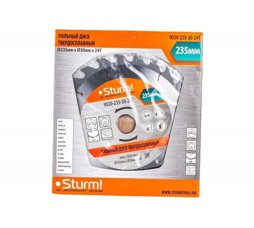 Диск пильный Sturm 9020-235-30-24T Диск пильный Sturm 9020-235-30-24T