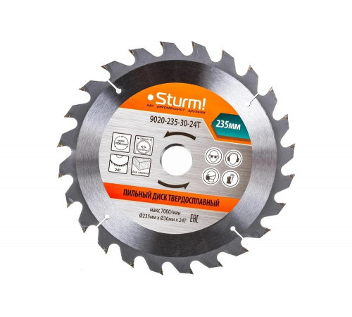 Диск пильный Sturm 9020-235-30-24T Диск пильный Sturm 9020-235-30-24T