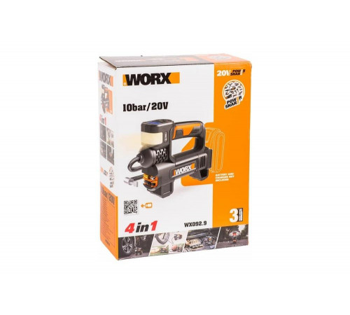 Аккумуляторный насос с фонарем WORX 20 В, без АКБ и ЗУ WX092.9