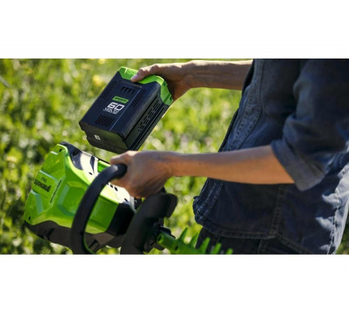 Бесщеточный аккумуляторный кусторез Greenworks GD60HT 60 В 2201007