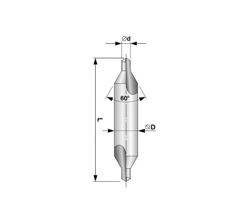 Сверло центровочное тип А (6.3х71х16 мм; HSS-G) Ruko 217063