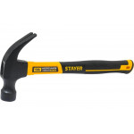 Столярный молоток-гвоздодёр с фибергласовой рукояткой STAYER Hercules 560 г 2026-560_z02
