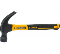Столярный молоток-гвоздодёр с фибергласовой рукояткой STAYER Hercules 560 г 2026-560_z02