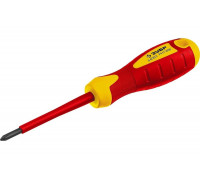 Диэлектрическая отвертка Зубр до 1000В ПРОФИ Cr-V  PH 1 x 80 мм 25262-1-080_z01