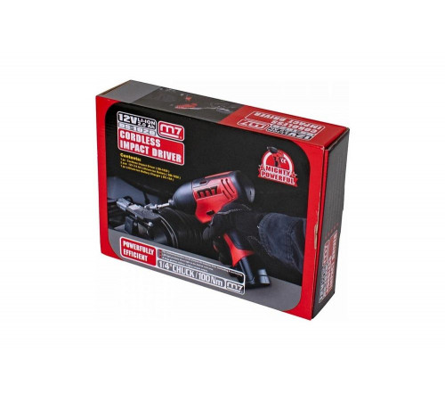 Аккумуляторный шуруповерт, ударный, 12В MIGHTY SEVEN DS-10202