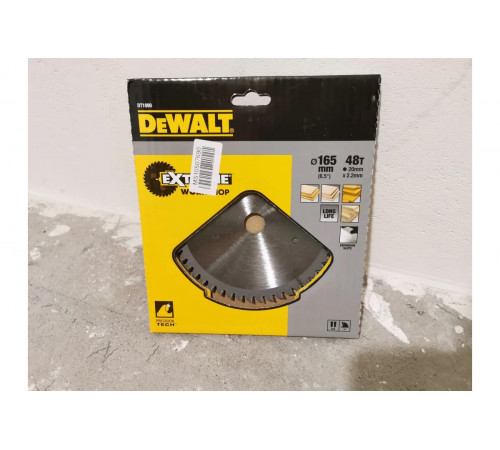 Пильный диск EXTREME по дереву (165х20 мм; 48 WZ) DEWALT DT1090