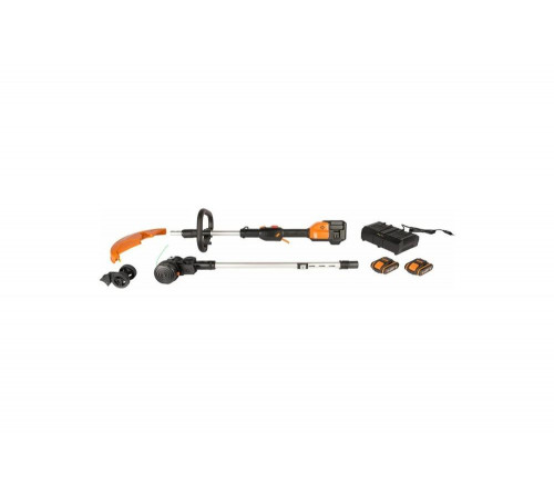 Аккумуляторный триммер WORX 40В, 2х2.0 А*ч, двойное ЗУ 2x2A WG184E Аккумуляторный триммер WORX 40В, 2х2.0 А*ч, двойное ЗУ 2x2A WG184E