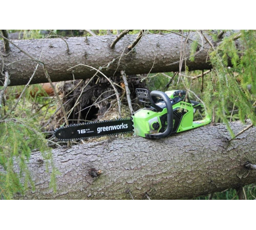 Аккумуляторная цепная пила Greenworks GD40CS18 40 см, АКБ 6 А*ч, ЗУ 2005807UF Аккумуляторная цепная пила Greenworks GD40CS18 40 см, АКБ 6 А*ч, ЗУ 2005807UF