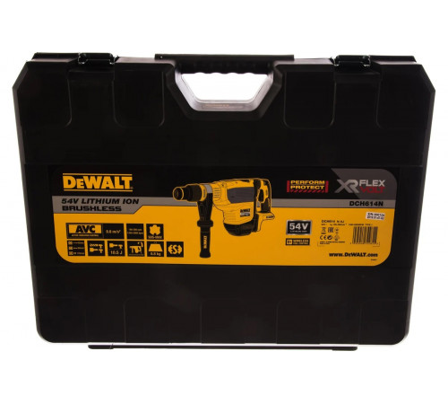 Бесщеточный перфоратор DEWALT 54 В XR FLEXVOLT SDS-Max DCH614N-XJ