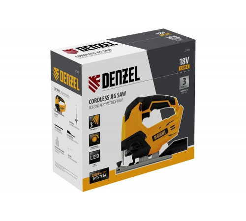 Аккумуляторный лобзик Denzel cj-80-0, 18 В li-ion 27202 Аккумуляторный лобзик Denzel cj-80-0, 18 В li-ion 27202