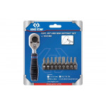 Набор вставок (бит) с трещоткой 1/4", TORX, HEX, PH, 10шт KING TONY 1001MR