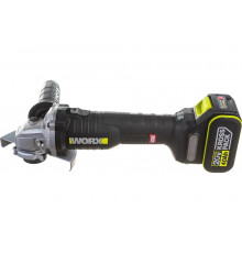 Угловая аккумуляторная бесщеточная шлифмашина WORX Professional WU809.1 20В, 125мм, 4Ач х2, ЗУ WU809.1