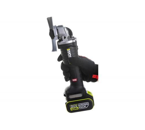 Угловая аккумуляторная бесщеточная шлифмашина WORX Professional WU809.1 20В, 125мм, 4Ач х2, ЗУ WU809.1