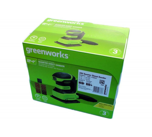 Аккумуляторная плоскошлифовальная машина GreenWorks G24SS14 3100507