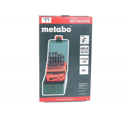 Набор сверл по металлу Metabo 627152000 Набор сверл по металлу Metabo 627152000