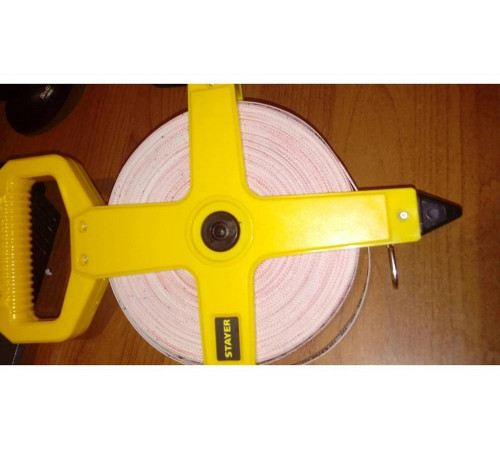 STAYER 50 м х 13х0.4 мм, мерная лента геодезийная GEOMax 3418-50 STAYER 50 м х 13х0.4 мм, мерная лента геодезийная GEOMax 3418-50