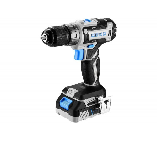 Аккумуляторная дрель-шуруповерт DEKO Loner 20V, 20В, 1x3.0Ач 085-1006 Аккумуляторная дрель-шуруповерт DEKO Loner 20V, 20В, 1x3.0Ач 085-1006