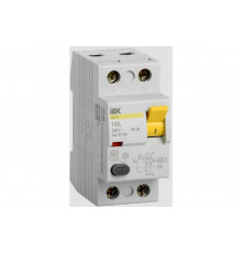 Выключатель дифференциального тока IEK 2п 16A 10mA тип AC ВД1-63 ИЭК MDV10-2-016-010