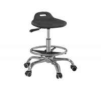 Табурет промышленный Верстакофф на газ лифте с кольцом для ног Т11(К)