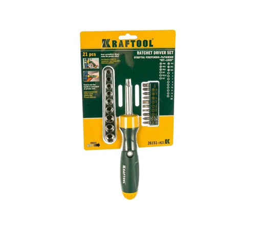 KRAFTOOL 21 шт., отвертка в наборе BIT-LOCK 26151-H21 KRAFTOOL 21 шт., отвертка в наборе BIT-LOCK 26151-H21