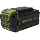 Триммер аккумуляторный GreenWorks 40V, 40 см, бесщеточный, с 1хАКБ 4Ач c USB и ЗУ 2105707USB4