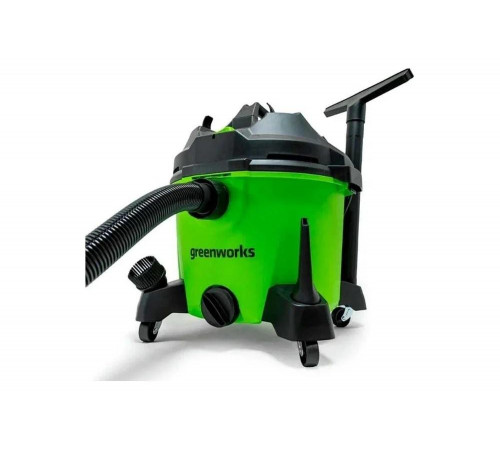 Строительный пылесос электрический Greenworks G120WDV 1300 Вт