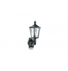 Настенный уличный светильник с датчиком движения Steinel L 15 S IP 44 black clear E27 1х60 Вт 617813