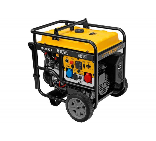 Бензиновый генератор Denzel PS-120EAD-3 12 кВт, 230/400 В, 40 л, разъём ATS, переключение режима, электростартер 946984 Бензиновый генератор Denzel PS-120EAD-3 12 кВт, 230/400 В, 40 л, разъём ATS, переключение режима, электростартер 946984