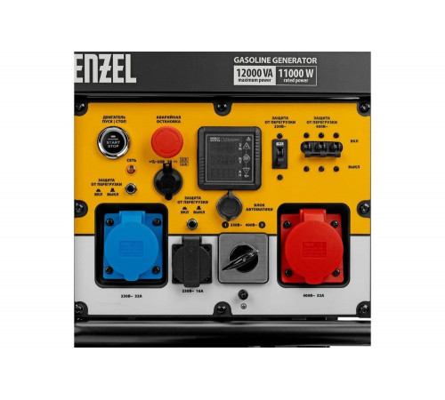 Бензиновый генератор Denzel PS-120EAD-3 12 кВт, 230/400 В, 40 л, разъём ATS, переключение режима, электростартер 946984 Бензиновый генератор Denzel PS-120EAD-3 12 кВт, 230/400 В, 40 л, разъём ATS, переключение режима, электростартер 946984