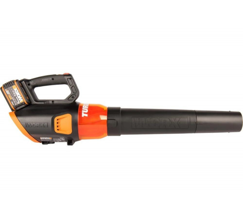 Аккумуляторная бесщеточная воздуходувка WORX 40В, 2х2.0 Ач, двойное ЗУ 2x2A WG584E Аккумуляторная бесщеточная воздуходувка WORX 40В, 2х2.0 Ач, двойное ЗУ 2x2A WG584E