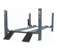 Четырехстоечный подъемник KraftWell г/п 5500 кг, гладкие платформы KRW5.5