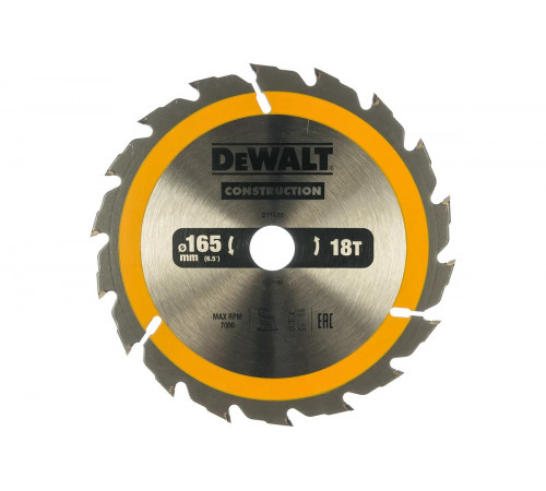 Пильный диск CONSTRUCT 165х20 мм DEWALT DT1933
