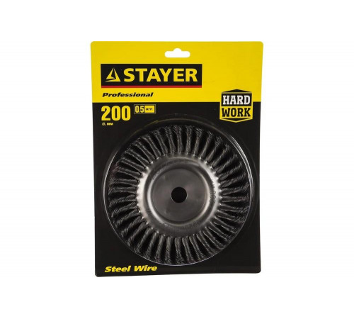STAYER Ø 200 мм, щетка дисковая для УШМ 35120-200