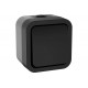 Переключатель одноклавишный IEK Tors 10а ip55 ts101 графит TS-V10-0-10-55-K53