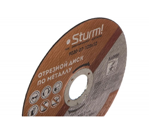 Отрезной диск по металлу Sturm 9020-07-125x12