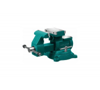 Слесарные тиски KRAFTOOL Reversible 140 мм, расход 273 мм 32705-140