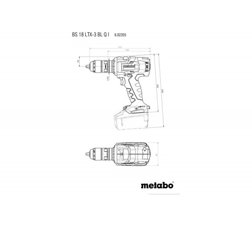 Аккумуляторный винтоверт Metabo BS 18 LTX-3 BL Q I 602355840 Аккумуляторный винтоверт Metabo BS 18 LTX-3 BL Q I 602355840