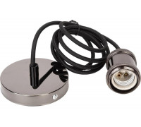 Подвесной патрон IEK, E27 со шнуром 1,5м RETRO черный EPA12-04-02-K02
