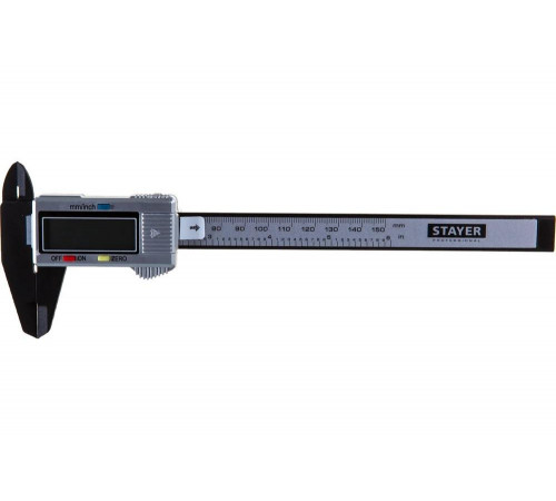 STAYER 150 мм, штангенциркуль электронный 34411-150 STAYER 150 мм, штангенциркуль электронный 34411-150