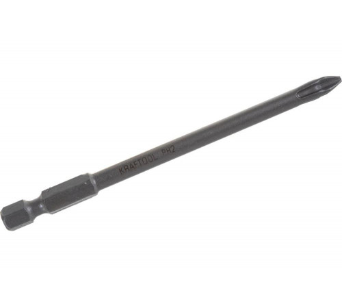 KRAFTOOL PH2, 1 шт., 100 мм, кованые профессиональные биты X-DRIVE 26121-2-100-1 KRAFTOOL PH2, 1 шт., 100 мм, кованые профессиональные биты X-DRIVE 26121-2-100-1
