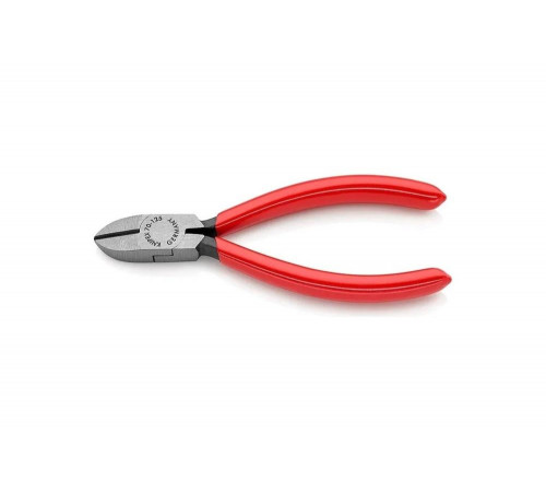 Бокорезы Knipex 125 мм, фосфатированные, обливные ручки, штрихкод на ручках KN-7001125EAN Бокорезы Knipex 125 мм, фосфатированные, обливные ручки, штрихкод на ручках KN-7001125EAN