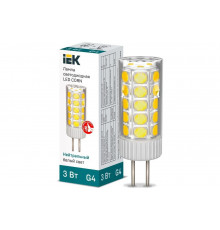 Светодиодная лампа IEK corn капсула 3вт 12в 4000к керамика g4 LLE-CORN-3-012-40-G4